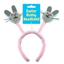 Easter Bunny Headband Pink/Grey
