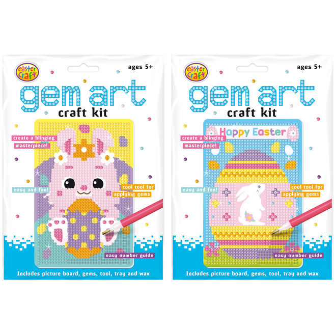 Porta Craft Easter Gem Art Craft Kit 2pk