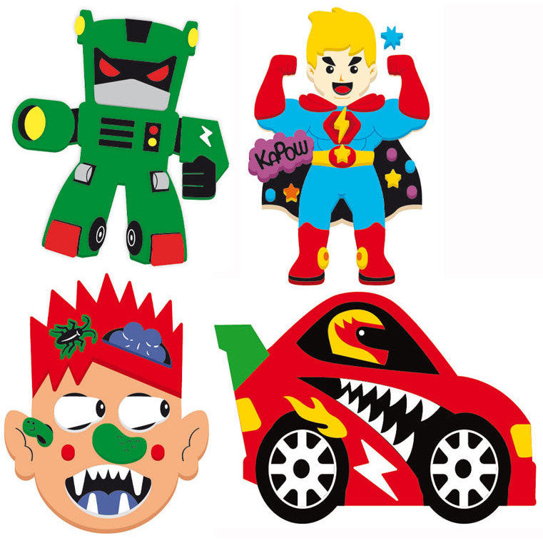 Make Your Own Characters Foam Craft Kit 4 Pack