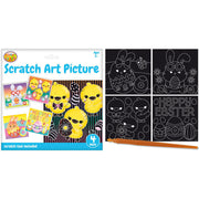 Scratch Art Pictures - Easter Designs 4pk