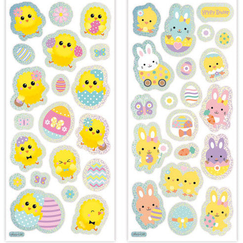 Easter Holographic Stickers 80pcs
