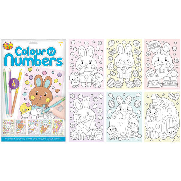 Easter Colour by Number Set - 6 Sheets