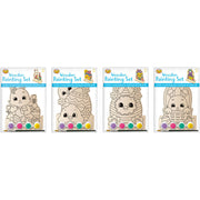 Paint Set Wooden Stand Up Scene Kit Assorted 4pk