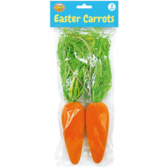 Flocked Carrots 23.5cm 2pk