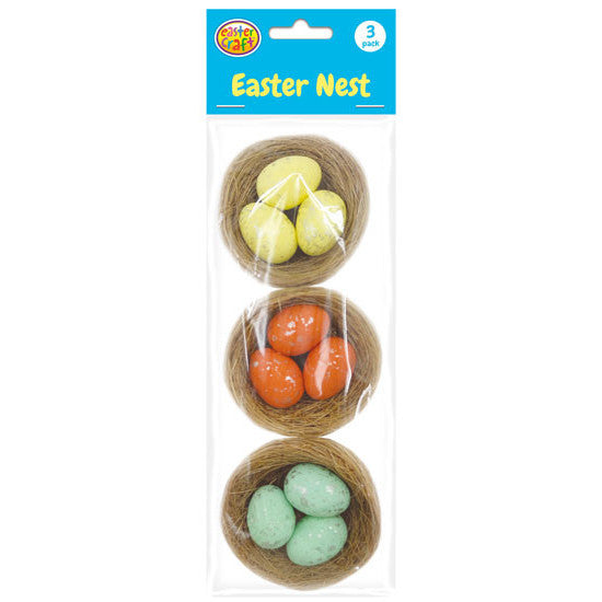 Nests with Easter Eggs (3 Pack)