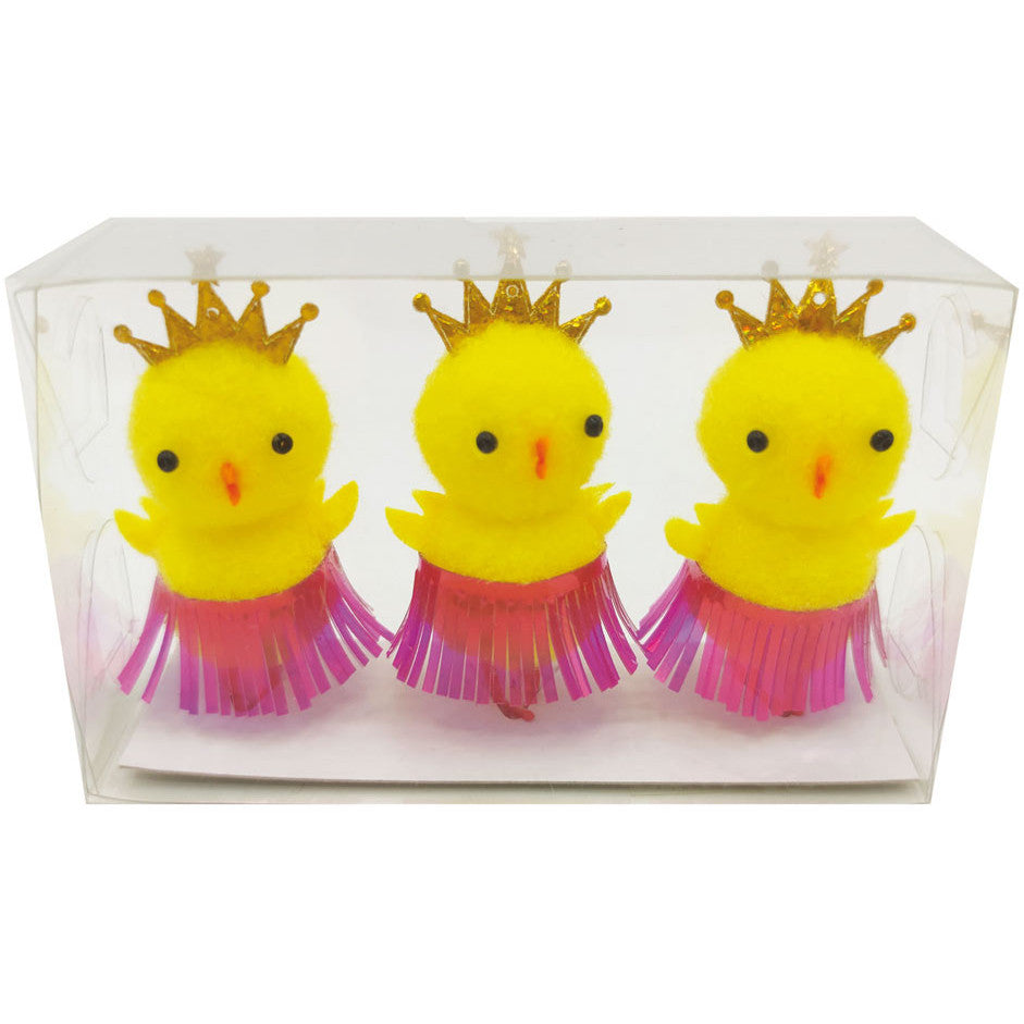 Yellow Easter Princess Chicks (6cm) (3 Pack)