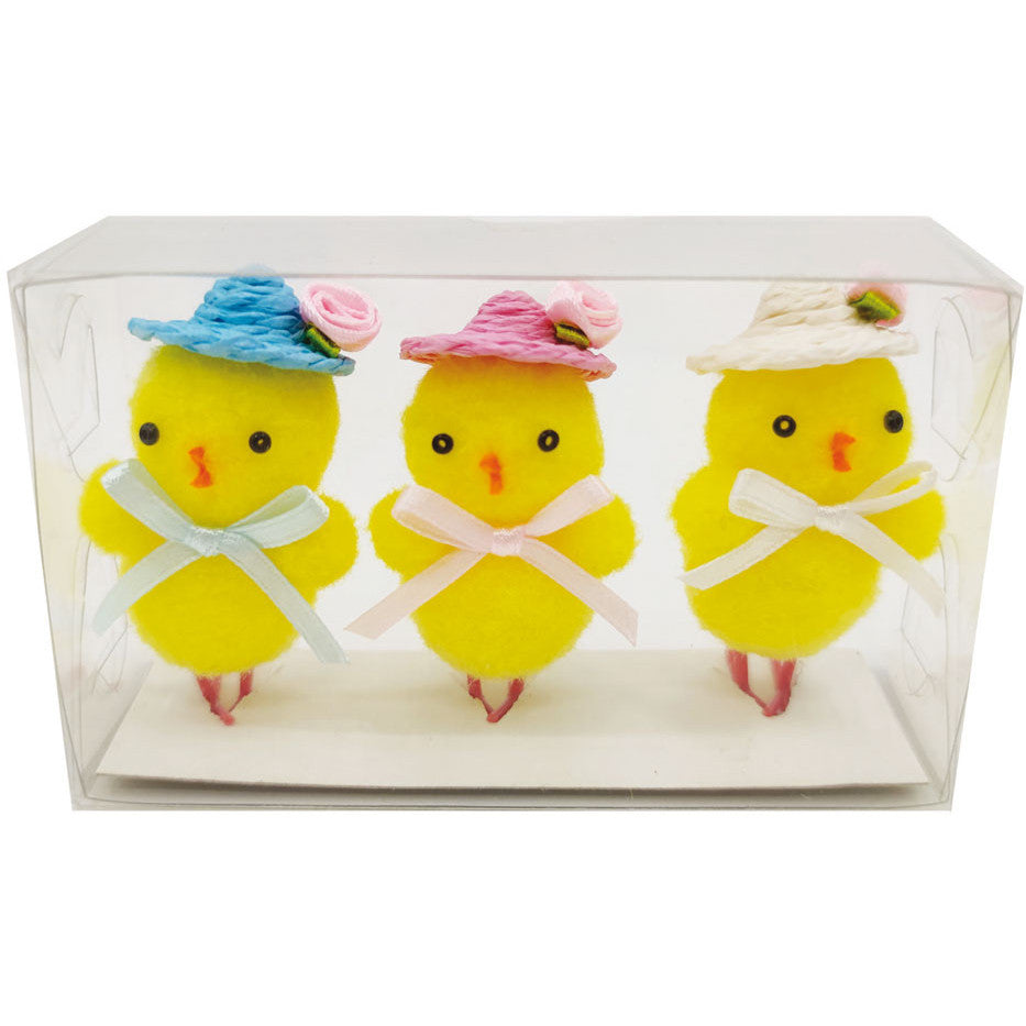 Yellow Easter Lady Chicks 3 Pack (5.5cm)
