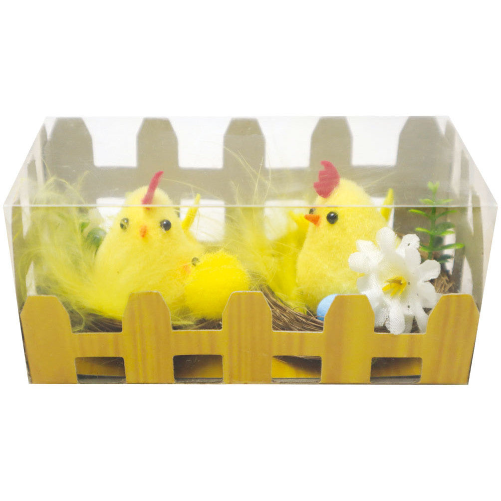 Porta Craft Nests with Easter Chicks & Flowers (2 Pack)