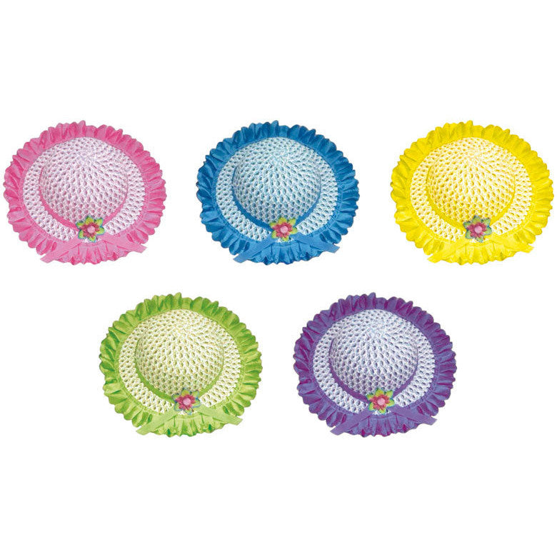 Coloured Easter Bonnet with Frills 30cm