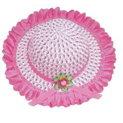 Coloured Easter Bonnet with Frills 30cm