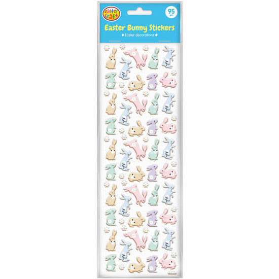 Easter Bunny Stickers 95pk