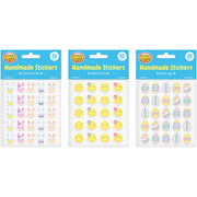 Handmade Easter Stickers Assorted 3pk