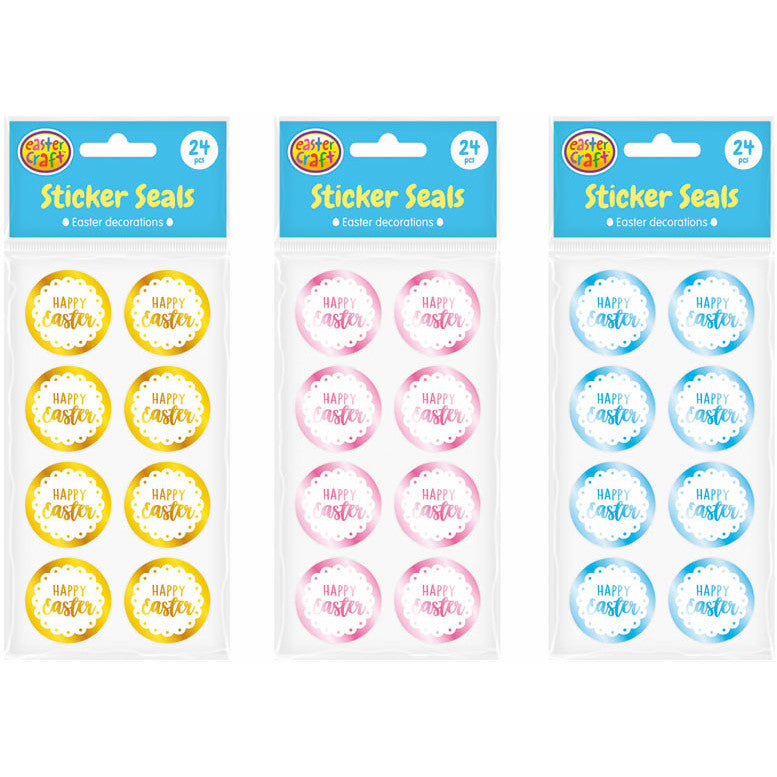 Sticker Seal Sheets 3pk Assorted