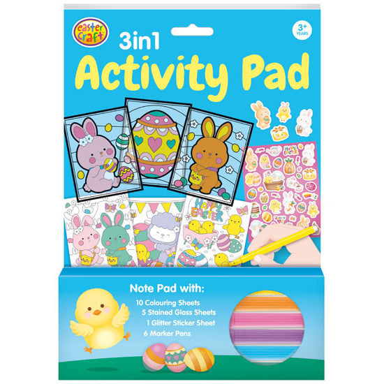 Easter 3 in 1 Activity Pad (Includes 33pcs)