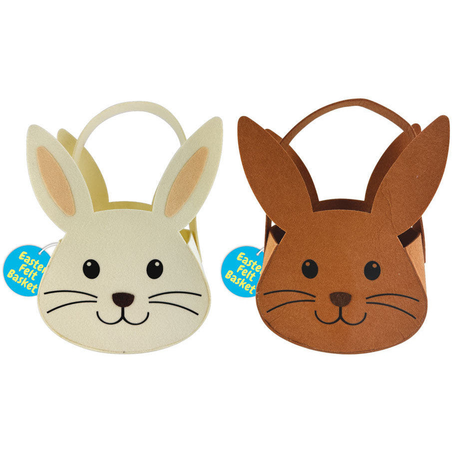 Bunny Head Felt Basket