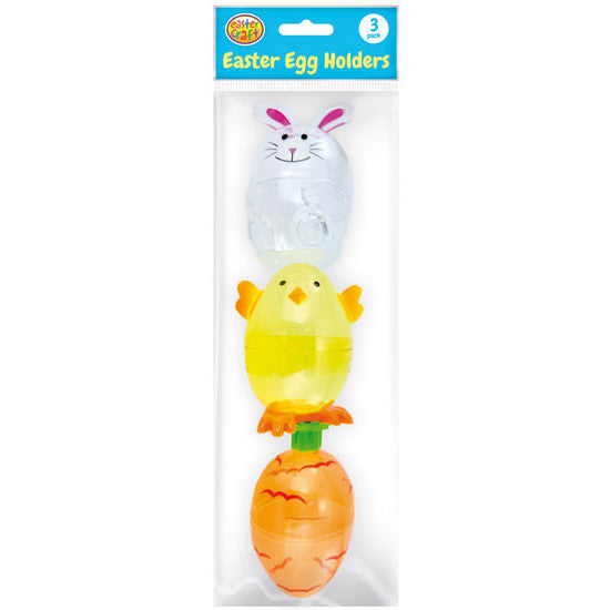 Character-Shaped Plastic Fillable Easter Eggs 3pk