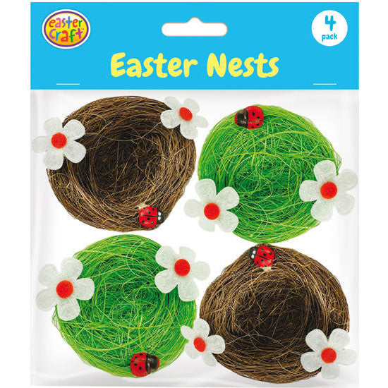 Nests with Flowers & Ladybuds (4 Pack)