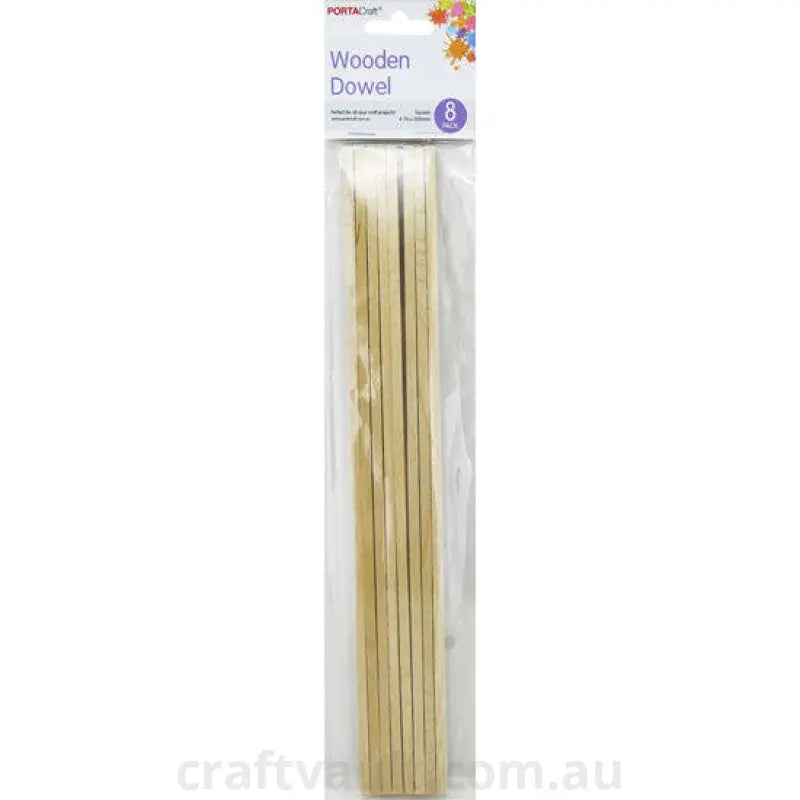 Craft Dowel Square 4.76x300mm 8 Pack