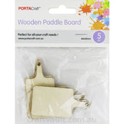 Craft Paddles Wooden 60x30mm 5 Pack