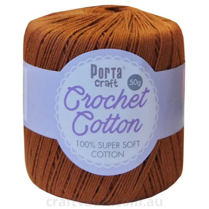 Crochet Cotton 50g 145m 3ply Caramel