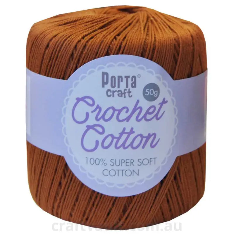 Crochet Cotton 50g 145m 3ply Caramel