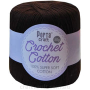 Crochet Cotton 50g 145m 3ply Chocolate