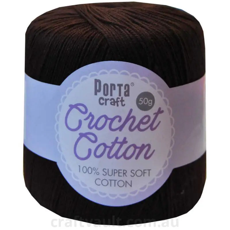 Crochet Cotton 50g 145m 3ply Chocolate