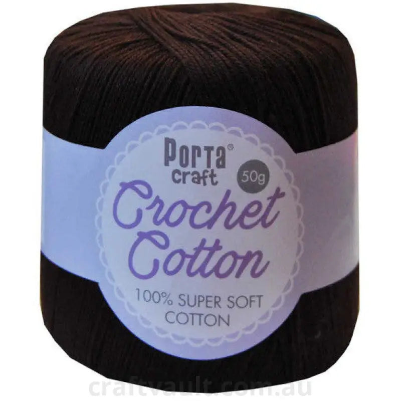 Crochet Cotton 50g 145m 3ply Chocolate