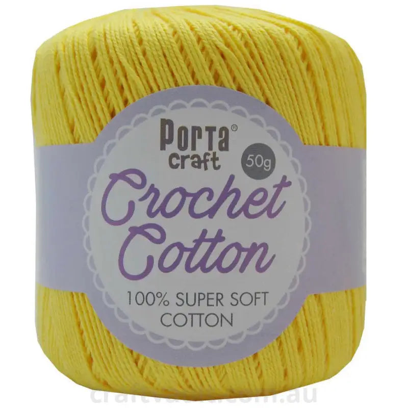 Crochet Cotton 50g 145m 3ply Corn