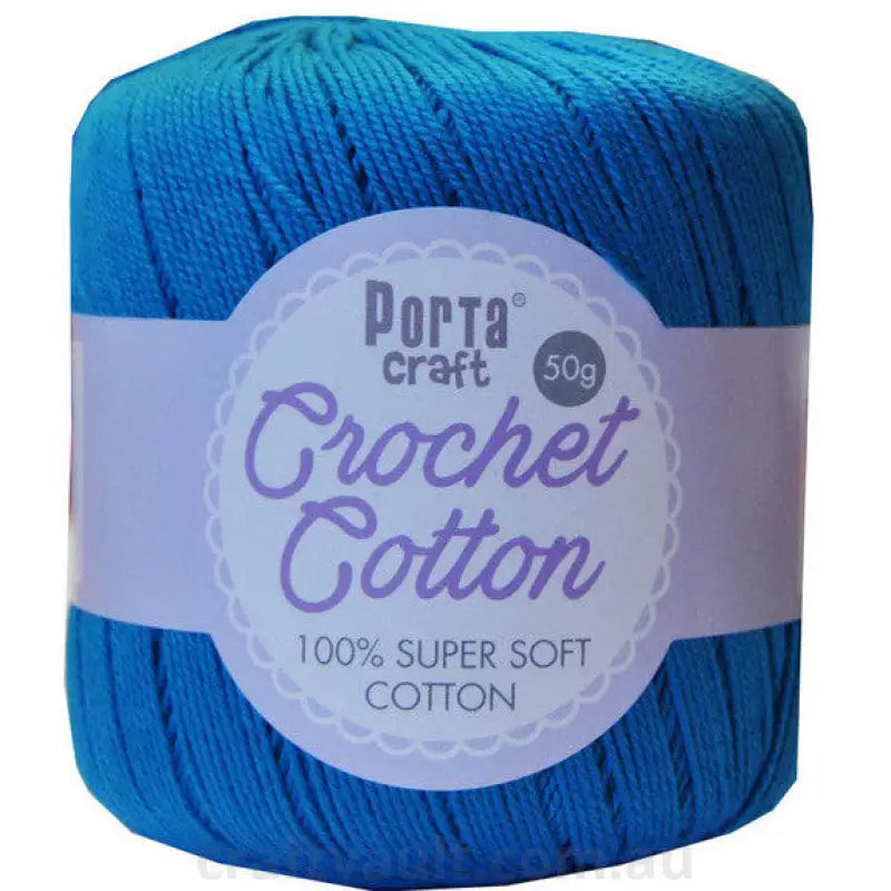 Crochet Cotton 50g 145m 3ply Cornflower Blue