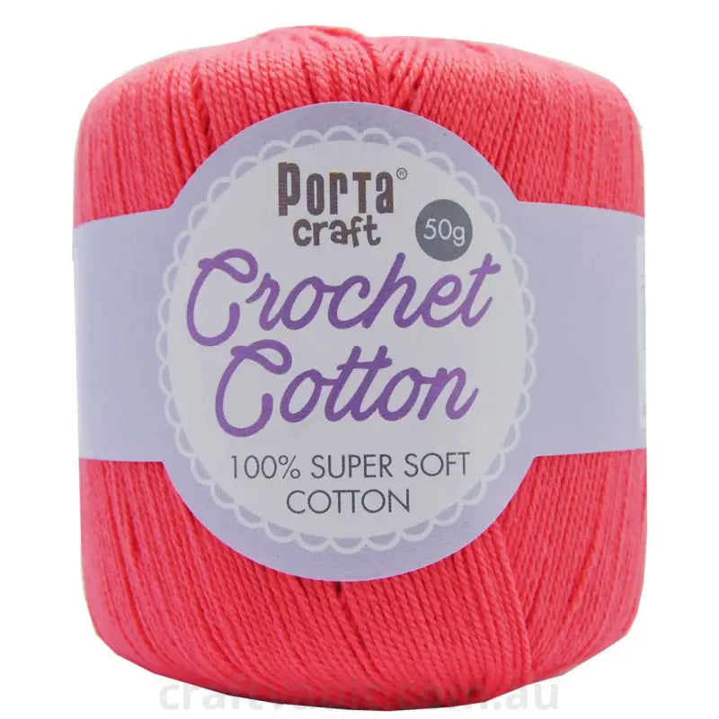 Crochet Cotton 50g 145m 3ply Dusty Pink