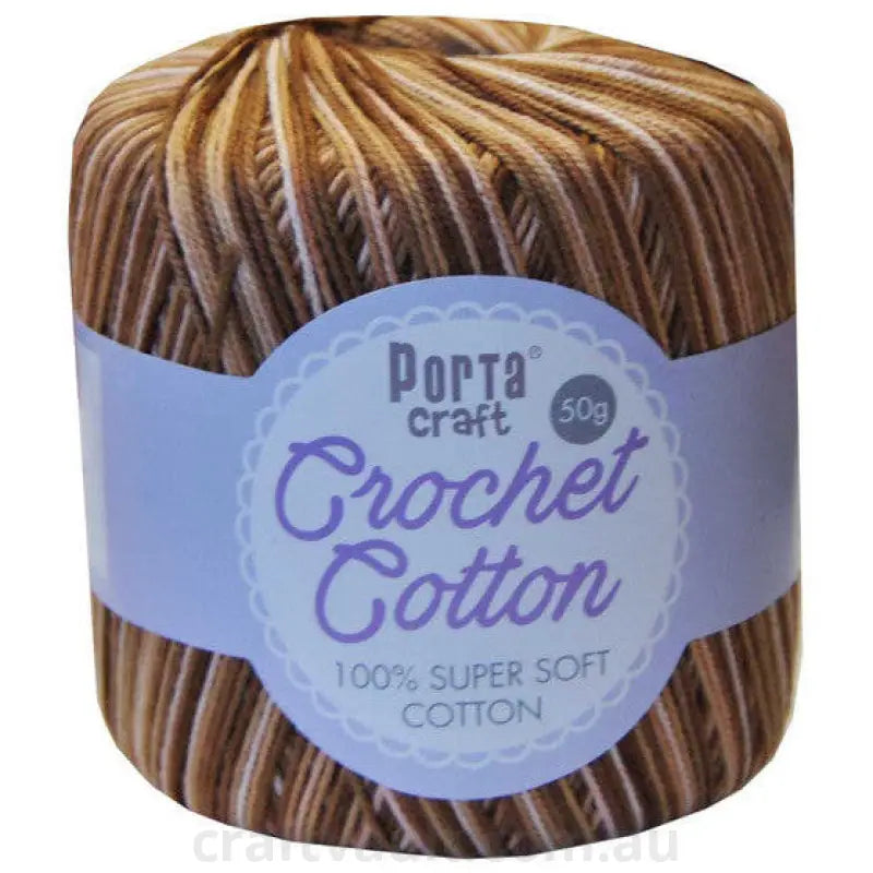 Crochet Cotton 50g 145m 3ply Earth