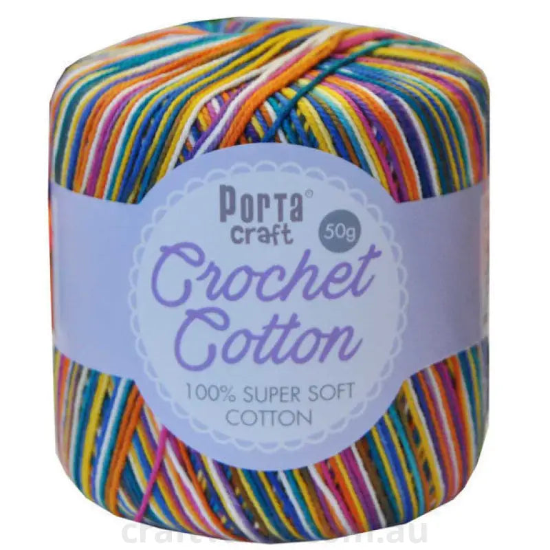 Crochet Cotton 50g 145m 3ply Gobstopper