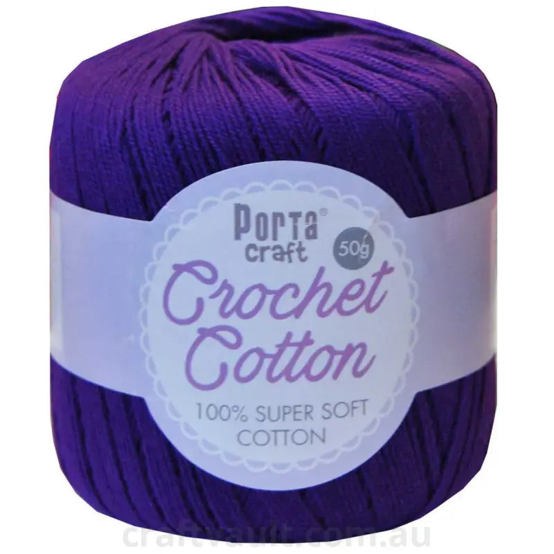 Crochet Cotton 50g 145m 3ply Indigo