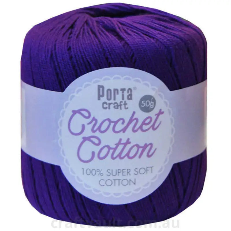 Crochet Cotton 50g 145m 3ply Indigo