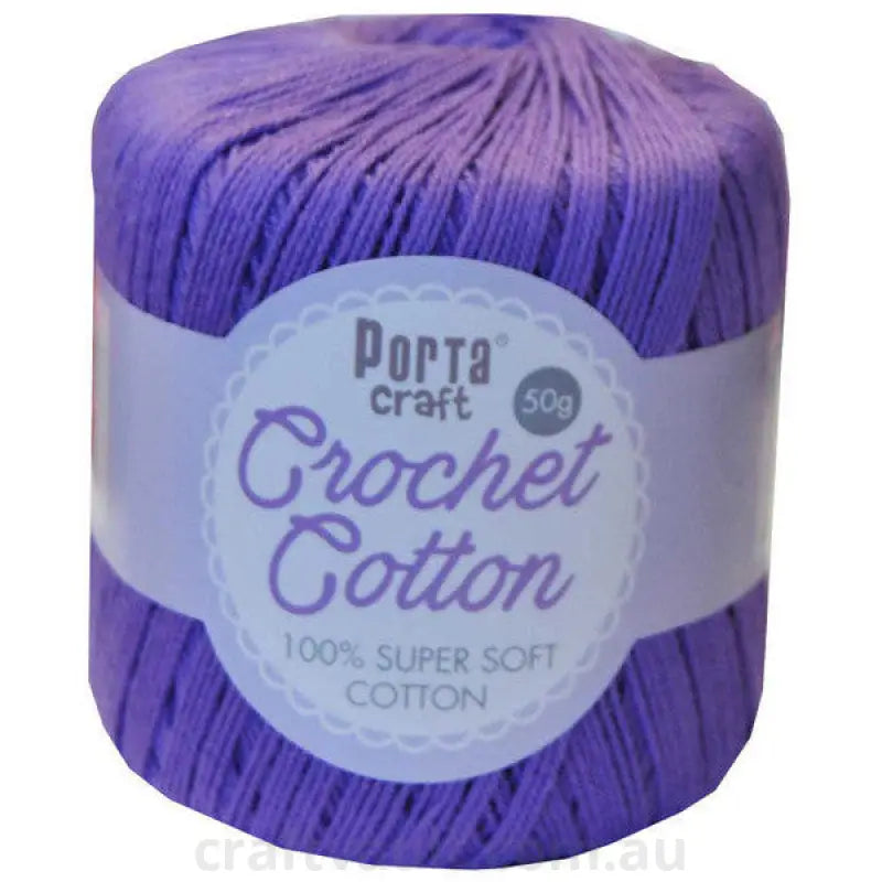 Crochet Cotton 50g 145m 3ply Orchid