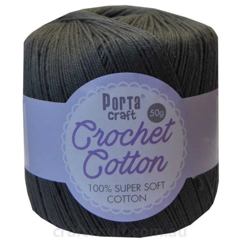 Crochet Cotton 50g 145m 3ply Pewter