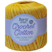 Crochet Cotton 50g 145m 3ply Sunshine