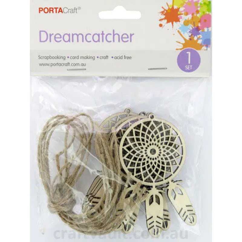 Dreamcatcher Wooden  4.5cm 6 Pieces