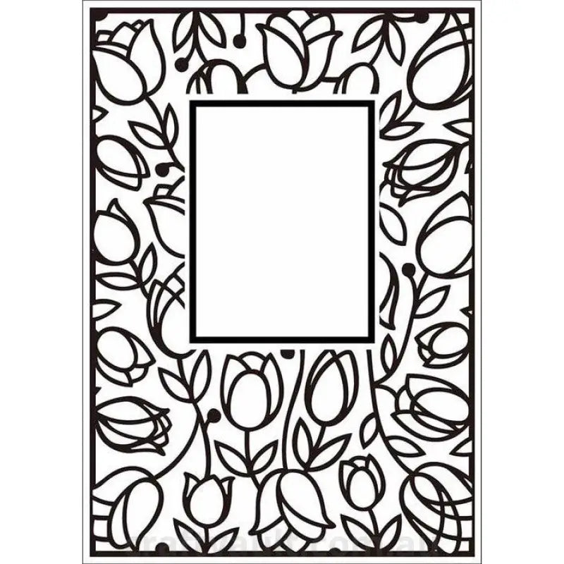 Embossing Folder C6 Window Tulips