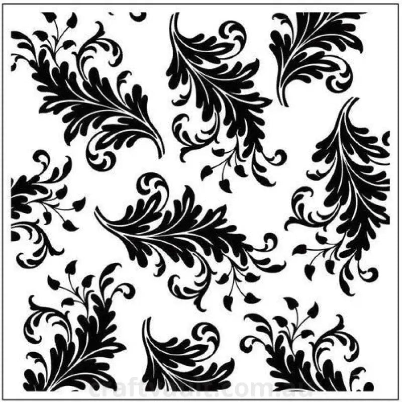 Embossing Folder Square Leaves
