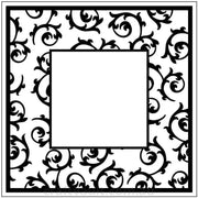 Embossing Folder Square Scrollwork Frame