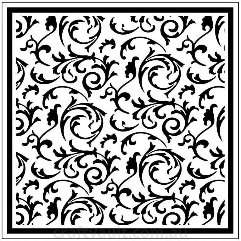 Embossing Folder Square Scrollworks