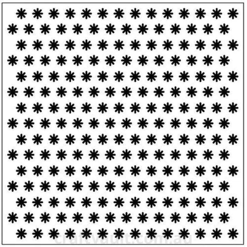 Embossing Folder Square Small Flowers