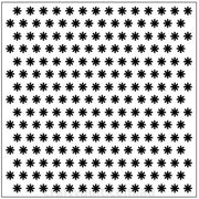 Embossing Folder Square Small Flowers