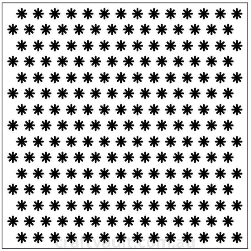 Embossing Folder Square Small Flowers