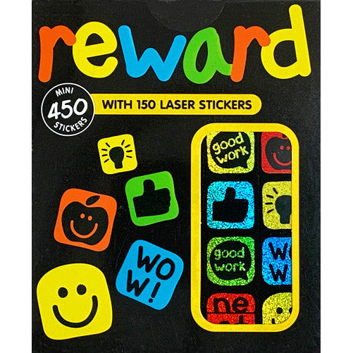Sticker Books - Rewards 450 Stickers (Including 150 Laser Stickers)