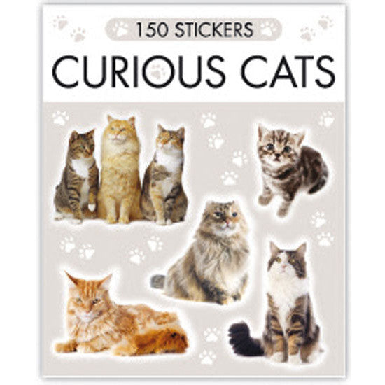 Feline-themed sticker booklet with 150 cute cat designs for journaling, notebooks and scrapbooking