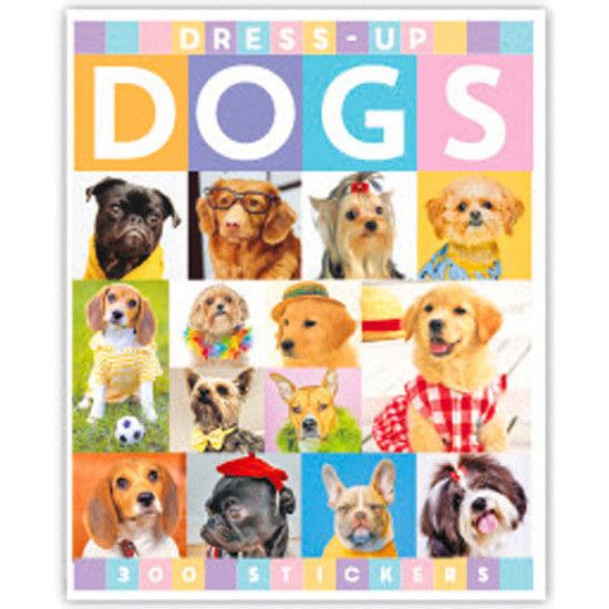 Assorted dog design sticker booklet for decorating notebooks, school folders and craft projects