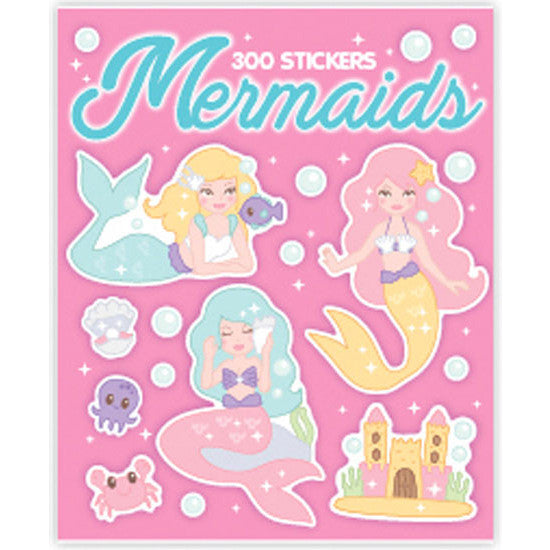 Underwater mermaid sticker booklet with 300 colourful designs for journals, scrapbooking and kids activities